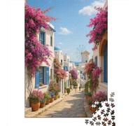 Pueblos mediterráneos 1.000piezas Rompecabezas Vista al mar Adultos Accesorios Formación Retos Hogar Creatividad 1000pcs (75x50cm)