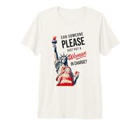 ¿Puede Alguien por Favor Poner a una Mujer a Cargo político Camiseta Premium