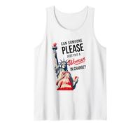 ¿Puede Alguien por Favor Poner a una Mujer a Cargo político Camiseta sin Mangas