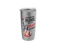 ¿Puede alguien por favor poner a una mujer a cargo político Vaso térmico de acero inoxidable de doble pared
