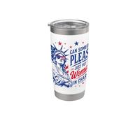 ¿Puede alguien por favor poner a una mujer a cargo USA Liberty Vaso térmico de acero inoxidable de doble pared