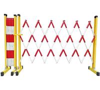 Puede ampliar las barreras móviles, Expandable Traffic Barricade Folding Gate Safety Barrier Red Yellow 1.2x(2.5-8) M Pack of 2(1.2 * 4M)