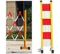 Puede ampliar las barreras móviles, Retractable Expandable Foldable Barricade With Wheels FRP Red And White Multiple Sizes(1.2x2.5m)