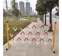 Puede ampliar las barreras móviles, Retractable Expandable Traffic Barricade Fence Barrier 1.2m x (1-5) m Multicolor(Red,1.2x2.5m)