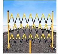 Puede ampliar las barreras móviles, Retractable Traffic Barricade Folding Safety Barrier Mobile Parking Barrier 36 Inches High Yellow Black Multiple Sizes(1.2x2.5m)