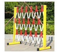 Puede ampliar las barreras móviles, Retractable Traffic Barricade Folding Scissor Gate Red 1.2m Height 1-5m Length
