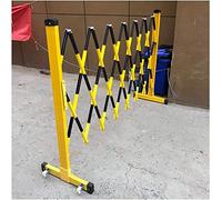 Puede ampliar las barreras móviles, Retractable Traffic Barricade FRP 25mm Pipe Yellow Black 1.2m Height 2.5-8m Width(1.2x8m)