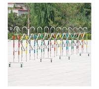 Puede ampliar las barreras móviles, Retractable Traffic Barrier 1.1m Height 2.5-5m Length Stainless Steel with Casters Pack of 1