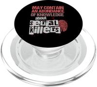 Puede contener una camisa de abundancia de conocimiento Divertido crimen verdadero PopSockets PopGrip para MagSafe