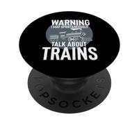 Puede Hablar espontáneamente sobre Trenes Modelo de ferrocarril Divertido PopSockets PopGrip Adhesivo