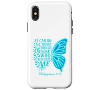Puede Hacer Todas Las Cosas a través de Cristo Que me fortalece Carcasa para iPhone X/XS