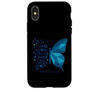 Puede Hacer Todas Las Cosas a través de Cristo Que me fortalece Carcasa para iPhone X/XS