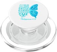 Puede Hacer Todas Las Cosas a través de Cristo Que me fortalece PopSockets PopGrip para MagSafe