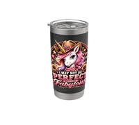 Puede que no sea perfecta, pero soy una fabulosa vaquera unicornio Vaso térmico de acero inoxidable de doble pared