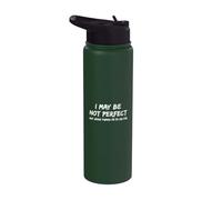 Puede que no sea perfecto, pero Jesús piensa que voy a morir - Divertido Stainless Steel Insulated Water Bottle