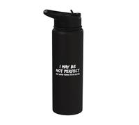 Puede que no sea perfecto, pero Jesús piensa que voy a morir - Divertido Stainless Steel Insulated Water Bottle