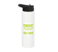 ¡Puede que no sea perfecto, pero mi juego de golf lo es! Golf Mamá Stainless Steel Insulated Water Bottle