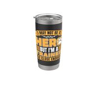 Puede que no sea un héroe, pero soy un amante de los animales y adiestrador de animales Vaso térmico de acero inoxidable de doble pared