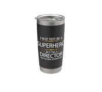 Puede que no sea un superhéroe, pero soy un director divertido Vaso térmico de acero inoxidable de doble pared