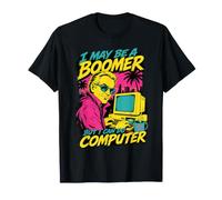 Puede Que Sea un Boomer, Pero Puedo Hacer Humor Divertido para Personas Mayores con computadora Camiseta