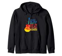 Puede Que Sea Viejo, Pero Tengo Que Ver la música Retro de Todas Las Bandas geniales Sudadera con Capucha
