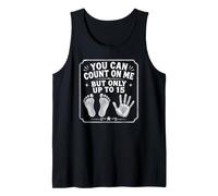 Puedes Contar Conmigo, Pero Solo hasta 15 amputados de Brazo Divertidos Camiseta sin Mangas