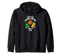 Puedes Contar Conmigo, Pero Solo hasta 15 amputados de Brazo Divertidos Sudadera con Capucha