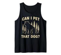 Puedo acariciar a ese perro Bosque Meme Wildlife Silhouette Bear Camiseta sin Mangas