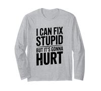 Puedo Arreglar estúpido, Pero va a lastimar el Humor Manga Larga