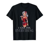Puedo arreglar todo Pin-Up Empoderada Mujer Camiseta