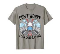 Puedo aterrizar un avión Simulador de Vuelo Piloto Sarcasmo Avión Camiseta