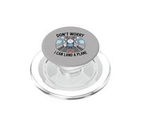 Puedo aterrizar un avión Simulador de Vuelo Piloto Sarcasmo Avión PopSockets PopGrip para MagSafe