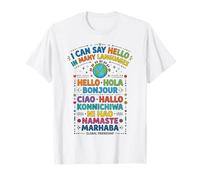Puedo Decir Hola Muchos Idiomas Cultura Mundial Camiseta
