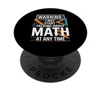 Puedo Empezar a Hablar de matemáticas en Cualquier Momento PopSockets PopGrip Adhesivo