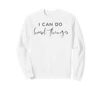 Puedo Hacer Cosas difíciles Feminist Girl Power Women Empowerment Sudadera