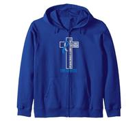 Puedo Hacer Cosas Jesús Que me fortalece Diabetes Tipo 1 Sudadera con Capucha, Unisex para Adultos, Azul Real, XXL