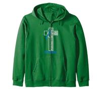 Puedo Hacer Cosas Jesús Que me fortalece Diabetes Tipo 1 Sudadera con Capucha, Unisex para Adultos, Verde Bosque, XXL