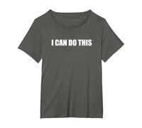 Puedo Hacer Esto Camiseta, Mujer Tallas Grandes, Asfalto, 6XL Grande
