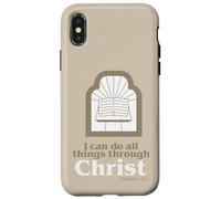 Puedo hacer todas las cosas a través de Cristo Biblia Carcasa para iPhone X/XS