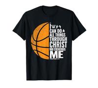 Puedo Hacer Todas Las Cosas a través de Cristo Christian Basketball Camiseta