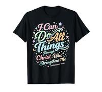 Puedo Hacer Todas Las Cosas a través de Cristo Christian Philippians Camiseta