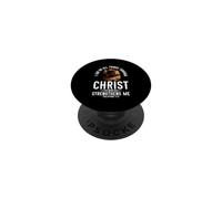 Puedo Hacer Todas Las Cosas a través de Cristo Christian Rodeo Cowgirl PopSockets PopGrip Adhesivo
