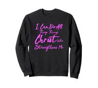 Puedo Hacer Todas Las Cosas a través de Cristo Filipenses 4:13 Biblia Sudadera