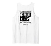 Puedo Hacer Todas Las Cosas a través de Cristo Filipenses 4 13 Fe Camiseta sin Mangas