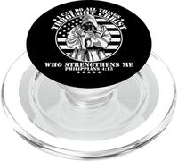 Puedo Hacer Todas Las Cosas a través de Cristo Filipenses 4:13 PopSockets PopGrip para MagSafe