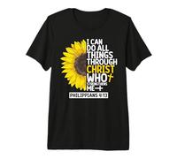 Puedo Hacer Todas Las Cosas a través de Cristo Filipenses 4 13 Versículo Camiseta Premium