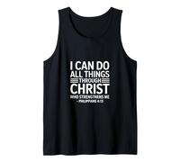 Puedo Hacer Todas Las Cosas A Través De Cristo Fitness Camiseta sin Mangas