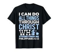 Puedo Hacer Todas Las Cosas a través de Cristo Funny Kickboxing Camiseta