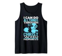 Puedo Hacer Todas Las Cosas a través de Cristo Funny Kickboxing Camiseta sin Mangas