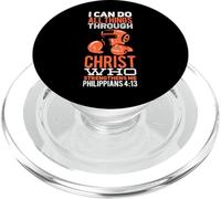 Puedo Hacer Todas Las Cosas a través de Cristo Funny Kickboxing PopSockets PopGrip para MagSafe